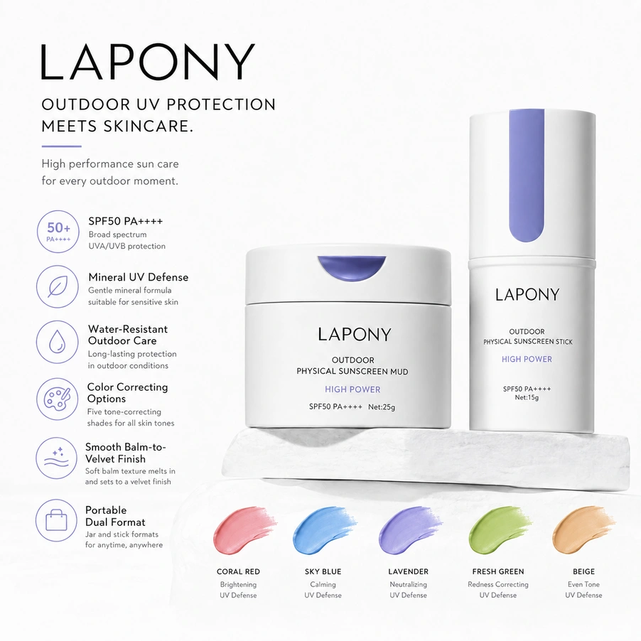 Private Label Color Correcting Mineral Sunscreen Balm SPF50 PA++++ image 5