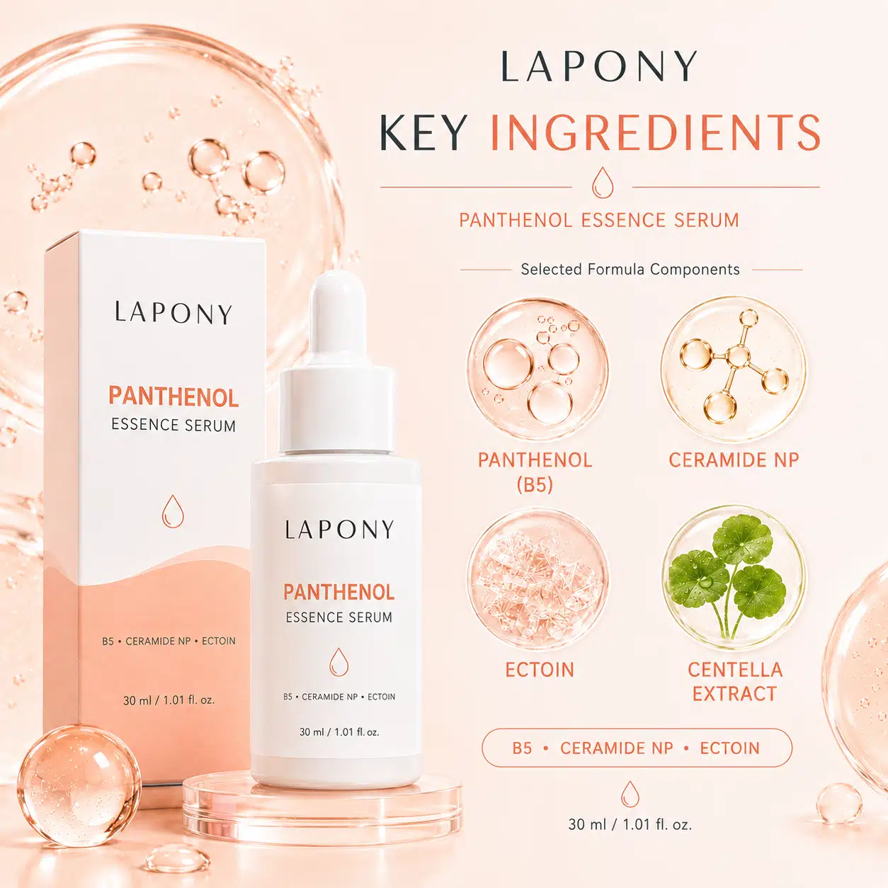 Private Label Panthenol Essence Face Serum image 2