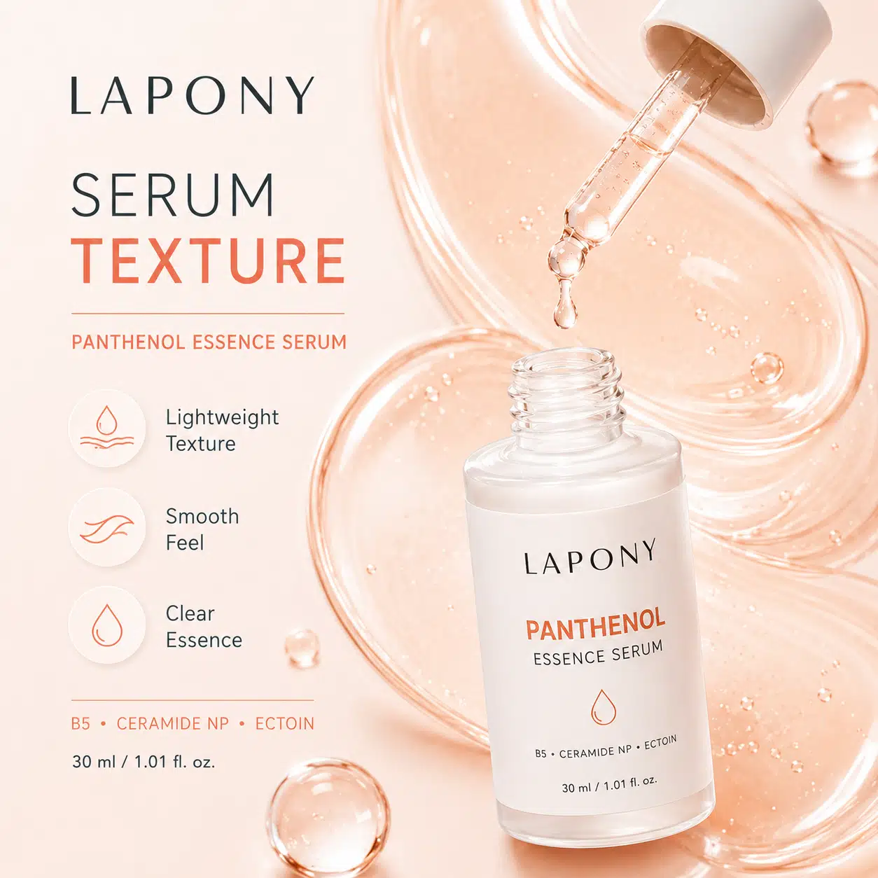 Private Label Panthenol Essence Face Serum image 3