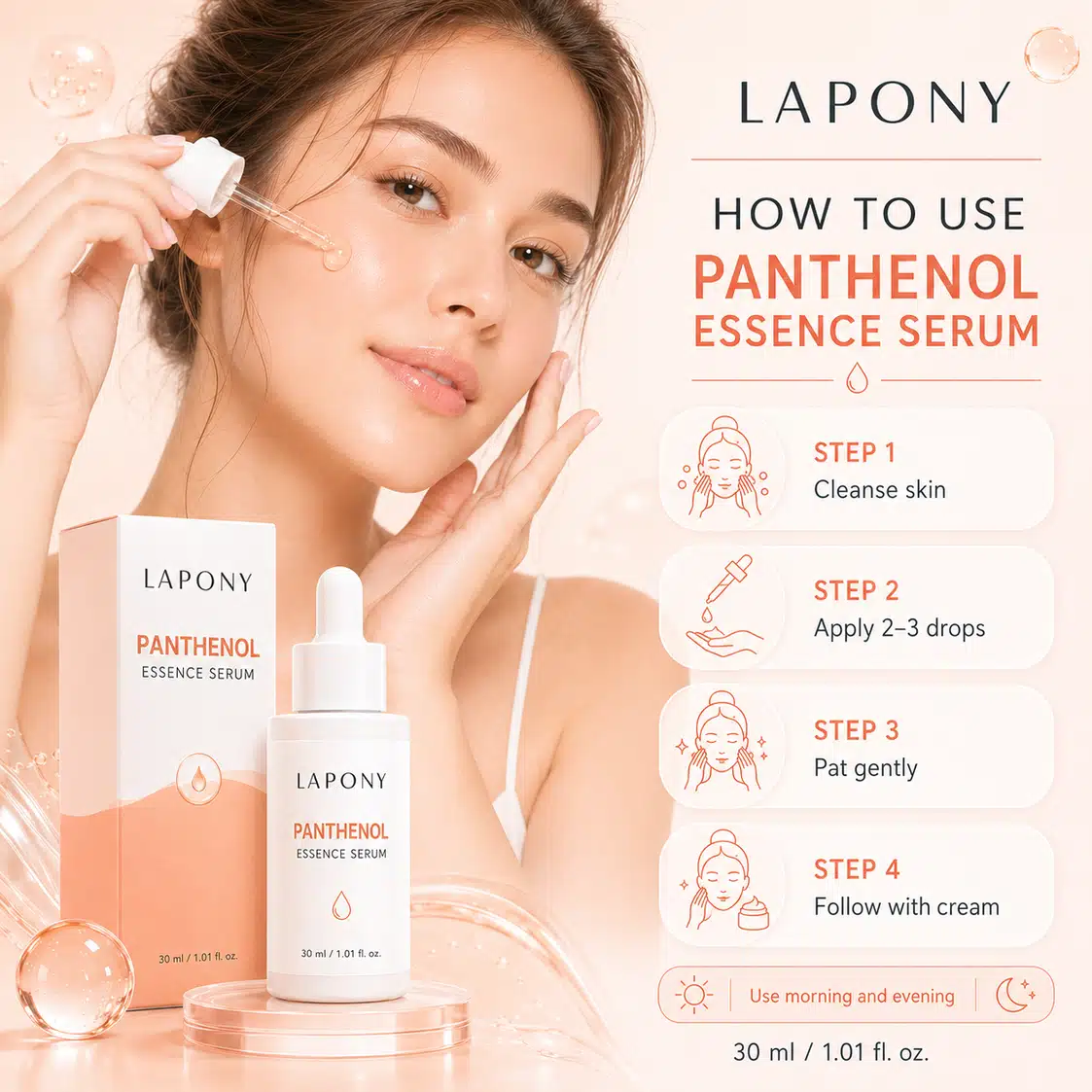 Private Label Panthenol Essence Face Serum image 4