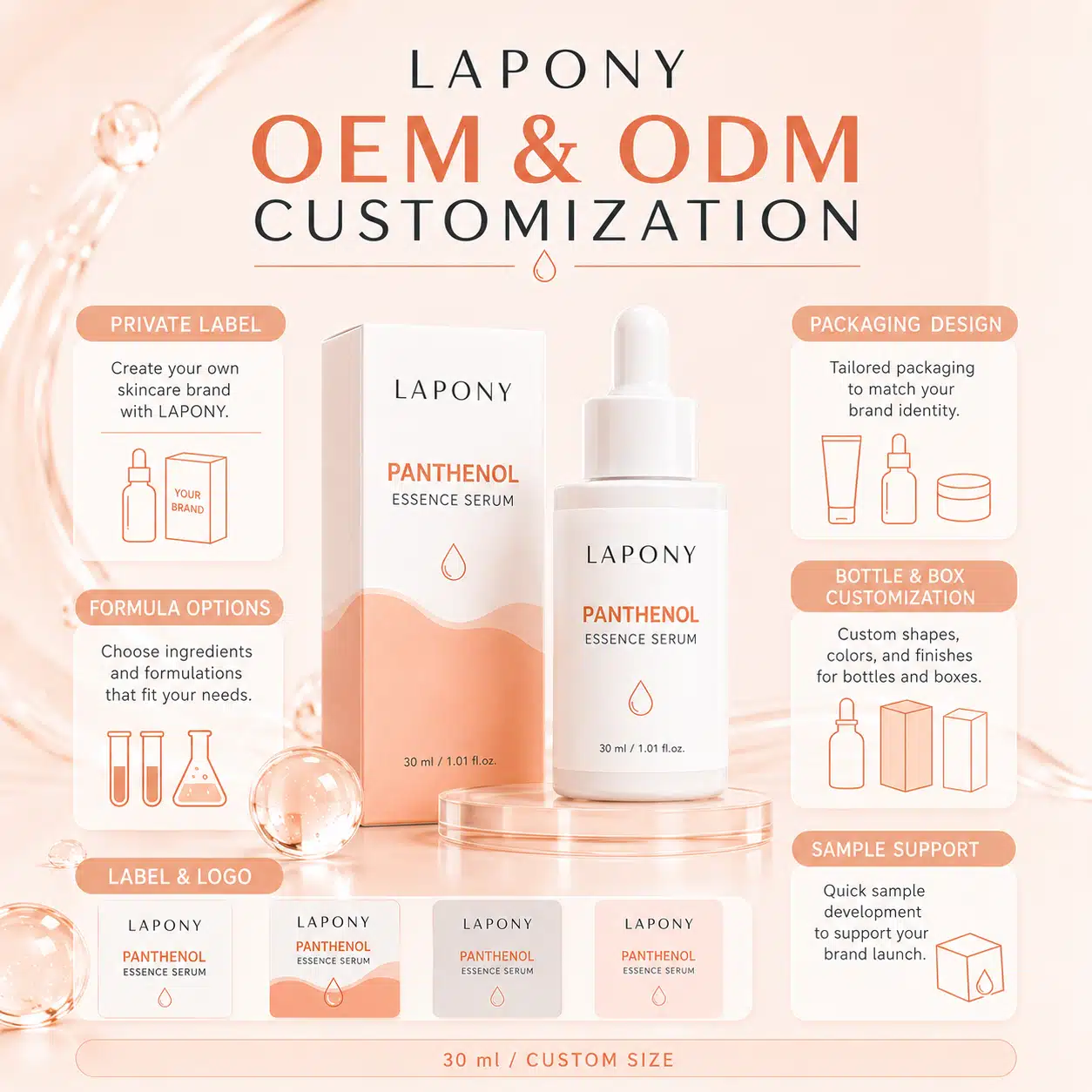 Private Label Panthenol Essence Face Serum image 5