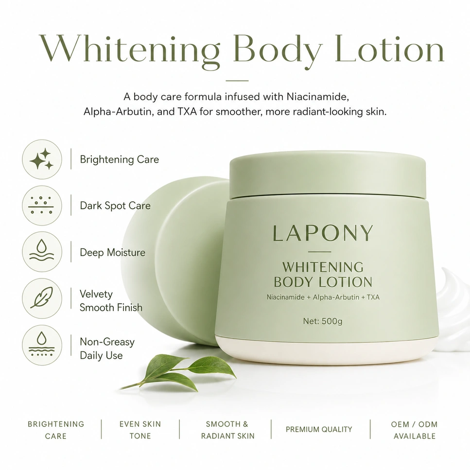 Private Label Brightening Body Lotion with Niacinamide, Alpha-Arbutin & Tranexamic Acid image 5