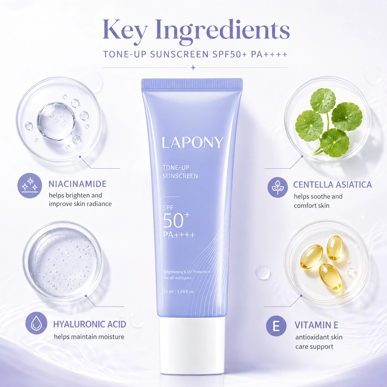 Private Label Tone-Up Sunscreen SPF50+ PA++++ image 2