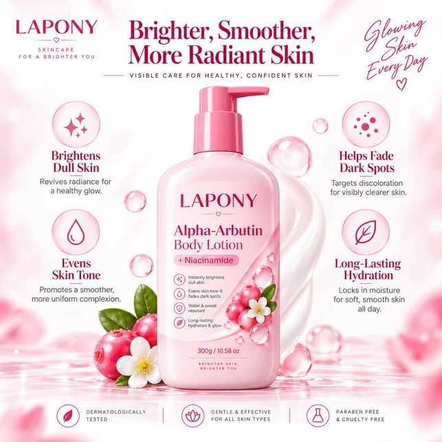Private Label Alpha-Arbutin Brightening Body Lotion image 2