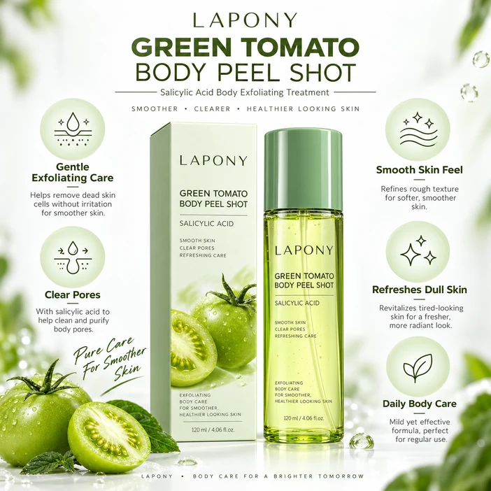 Private Label Green Tomato Body Peel Shot image 3