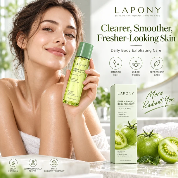 Private Label Green Tomato Body Peel Shot image 6