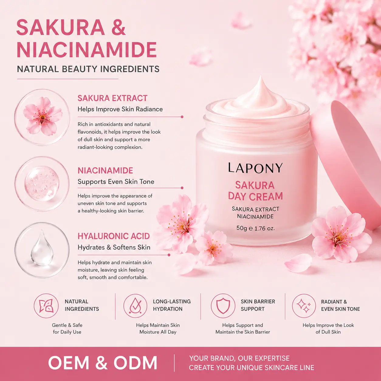 Private Label Sakura Day Cream image 5