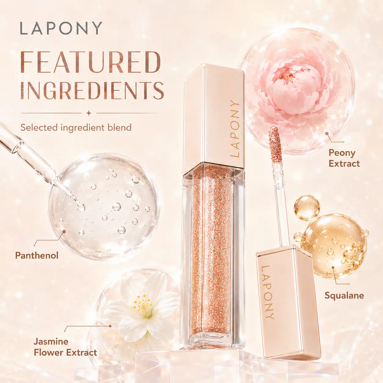 Private Label Fine Diamond Glitter Liquid Eyeshadow image 2