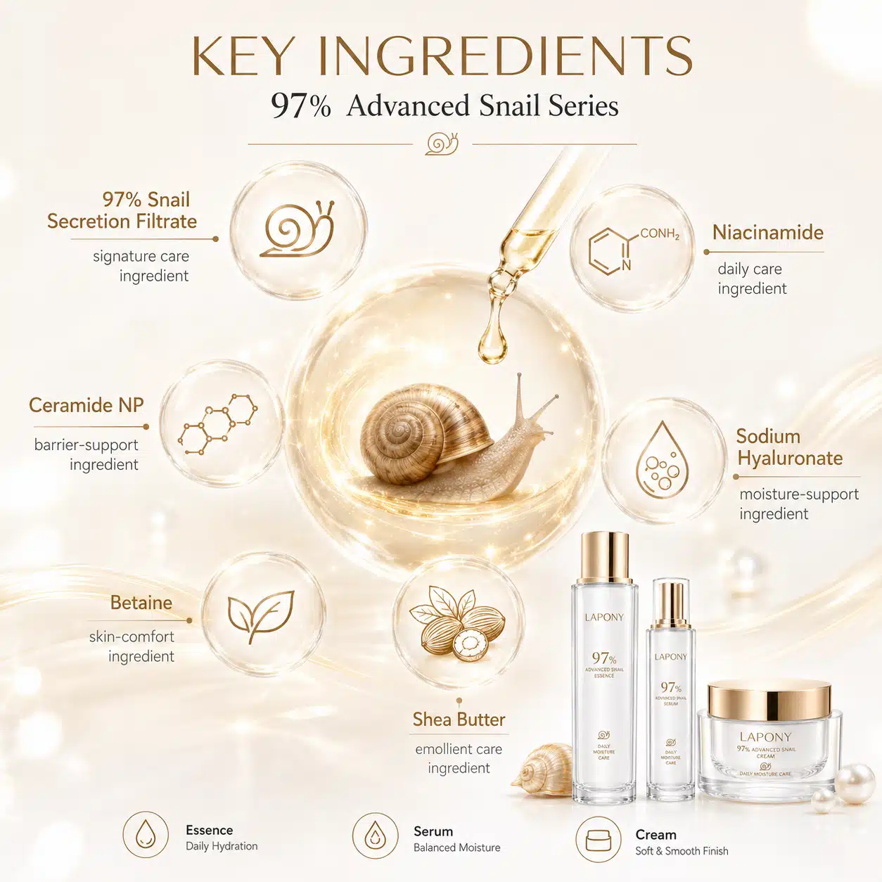 Private Label 97% Advanced Snail Skincare Set image 3