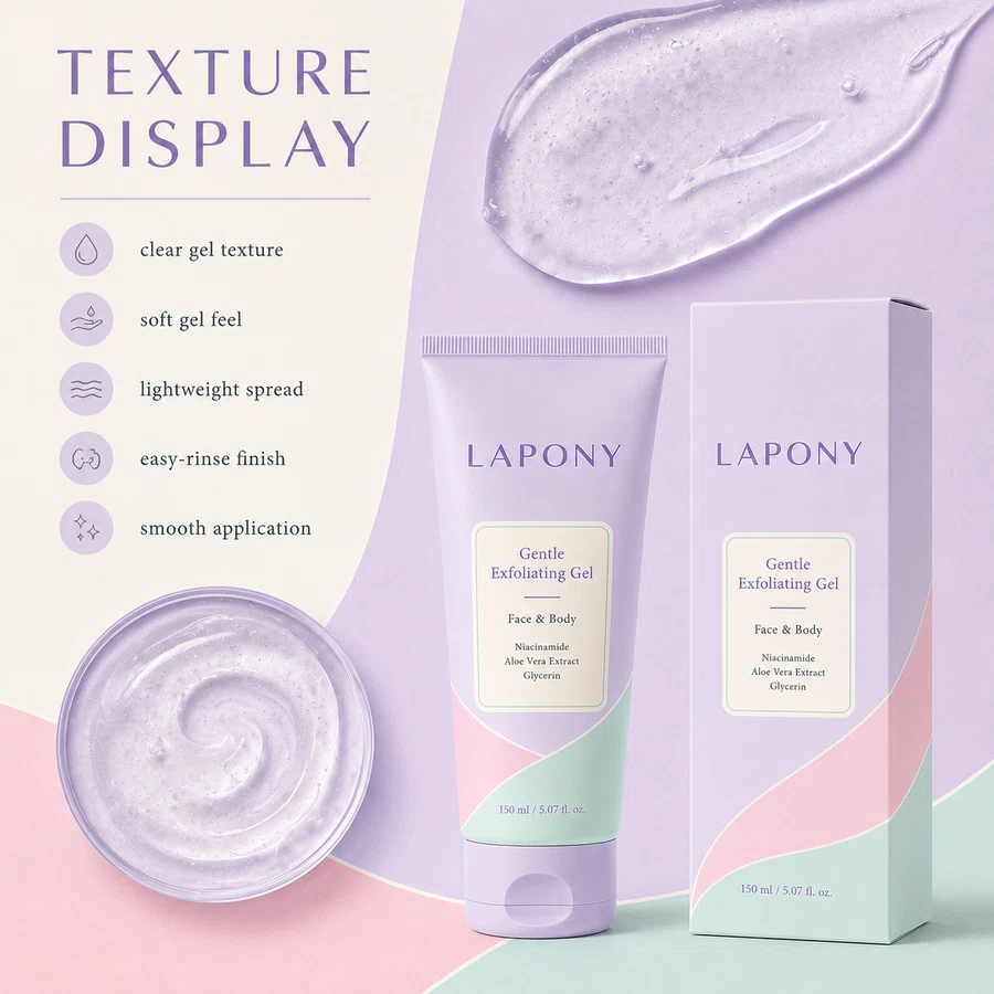 Private Label Gentle Exfoliating Gel for Face & Body image 3