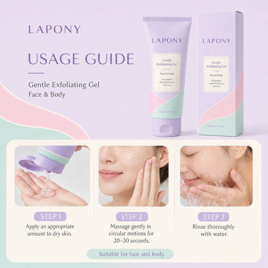 Private Label Gentle Exfoliating Gel for Face & Body image 4