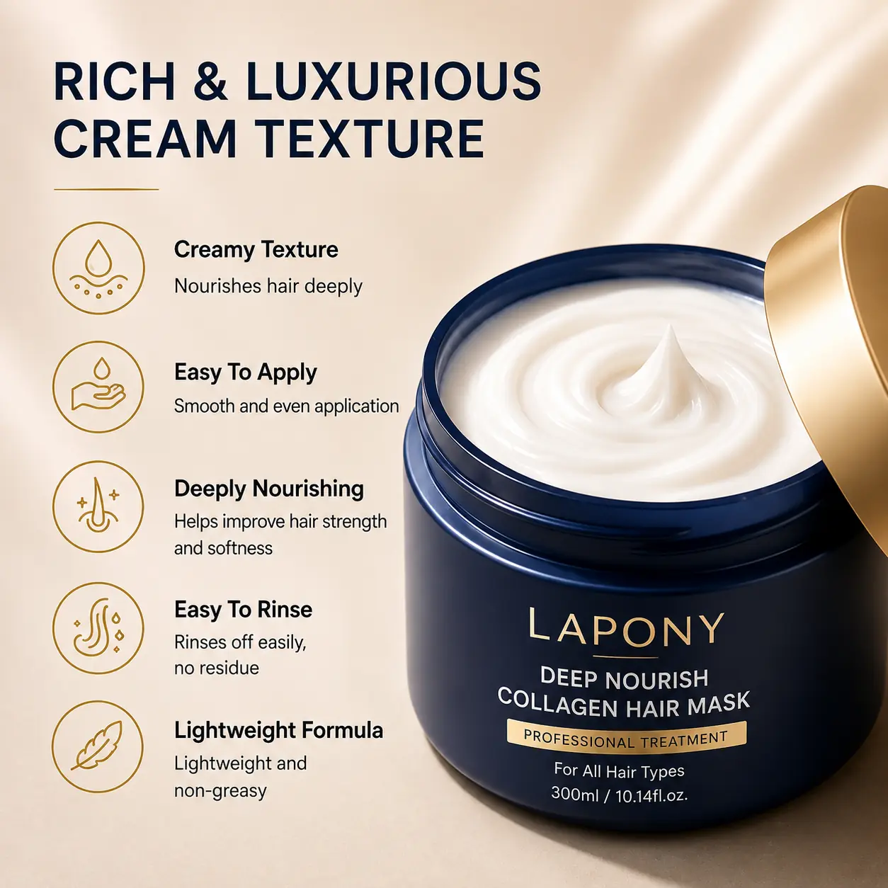 Private Label Collagen Nourishing Hair Mask image 2