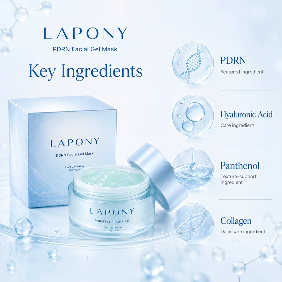 Private Label PDRN Hydrating Facial Gel Mask image 2