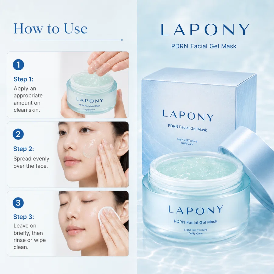 Private Label PDRN Hydrating Facial Gel Mask image 4