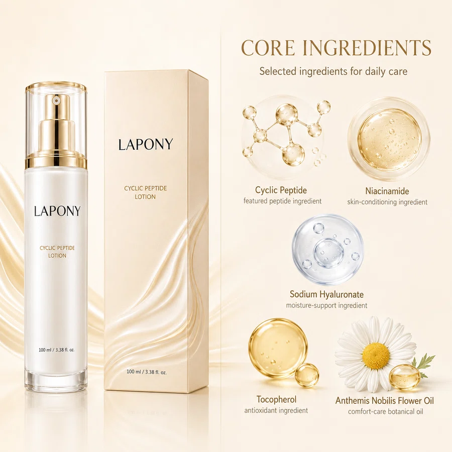 Private Label Cyclic Peptide Moisturizing Lotion image 3