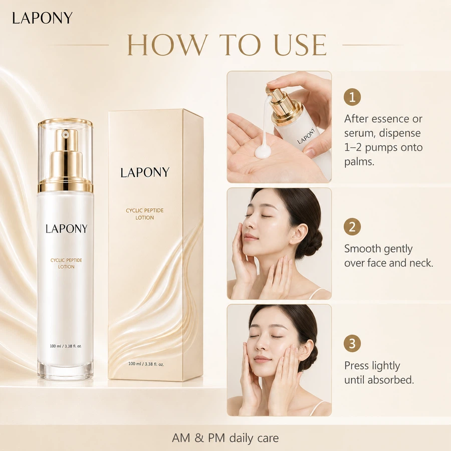 Private Label Cyclic Peptide Moisturizing Lotion image 5