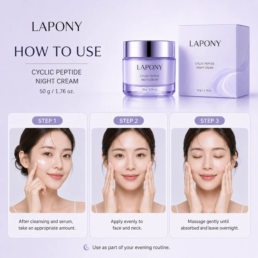 Private Label Cyclic Peptide Night Cream image 4