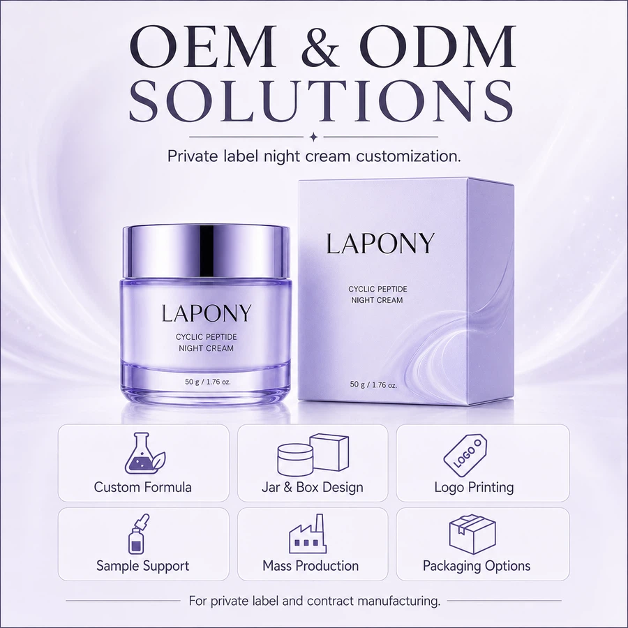 Private Label Cyclic Peptide Night Cream image 5