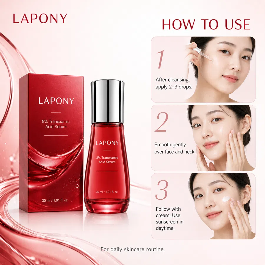Private Label 8% Tranexamic Acid Daily Face Serum image 4