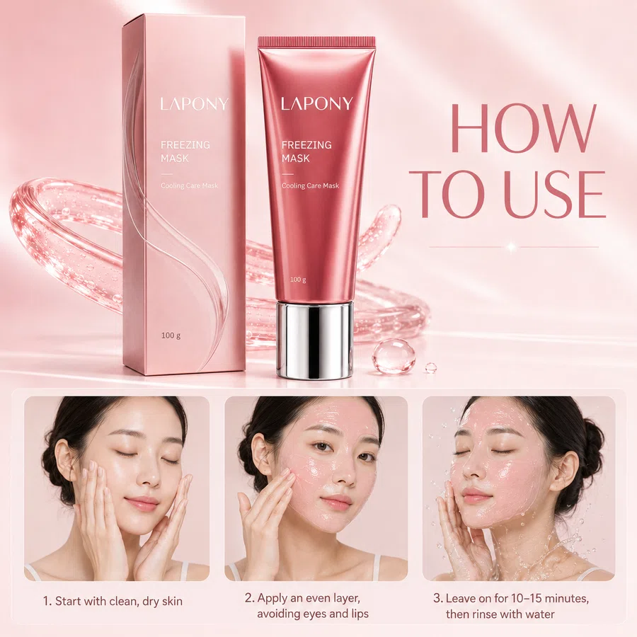 Private Label Cooling Gel Face Mask image 5