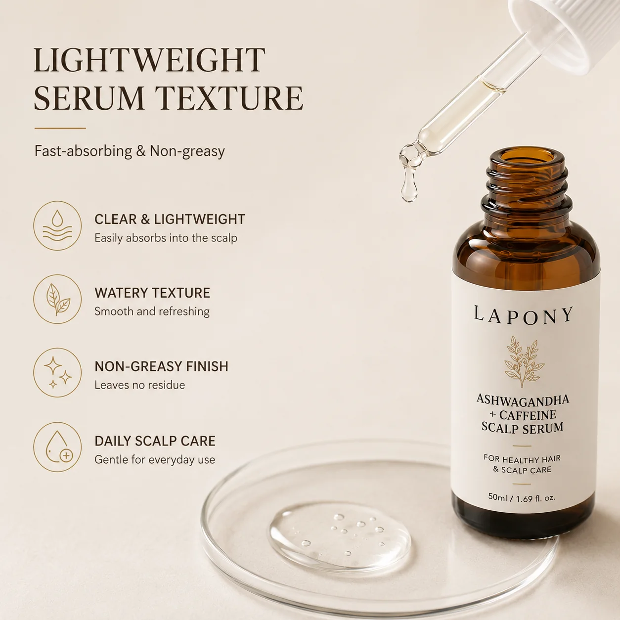 Private Label Ashwagandha Caffeine Scalp Serum image 2