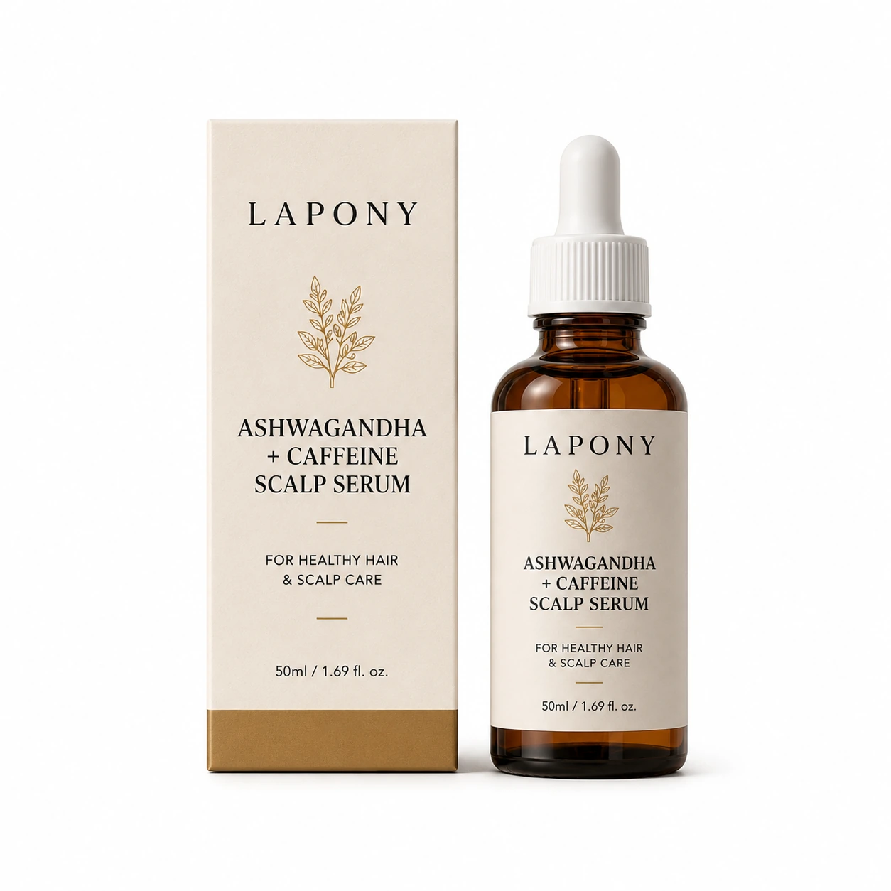 Private Label Ashwagandha Caffeine Scalp Serum