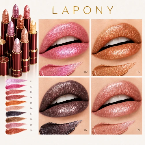 Private Label Metallic Glitter Lipstick image 4