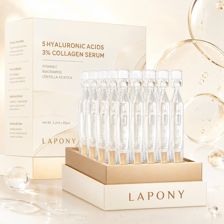 Private Label 5 Hyaluronic Acids 3% Collagen Serum Ampoules image 2