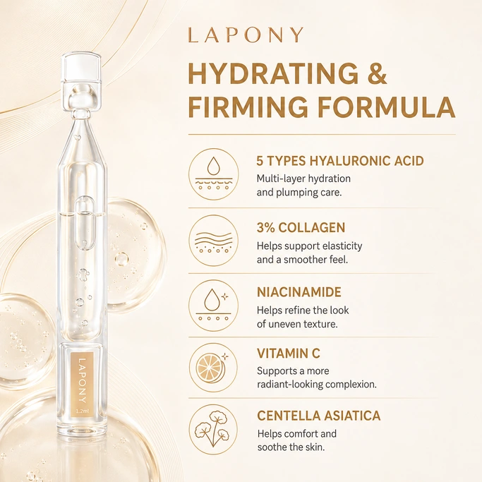 Private Label 5 Hyaluronic Acids 3% Collagen Serum Ampoules image 5