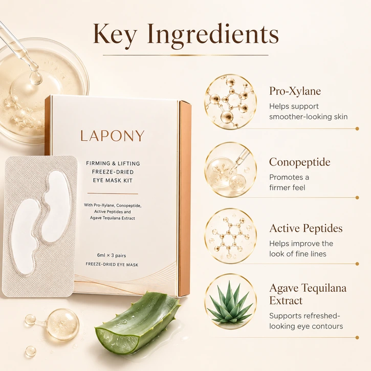 Private Label Firming Freeze-Dried Eye Mask Kit image 3