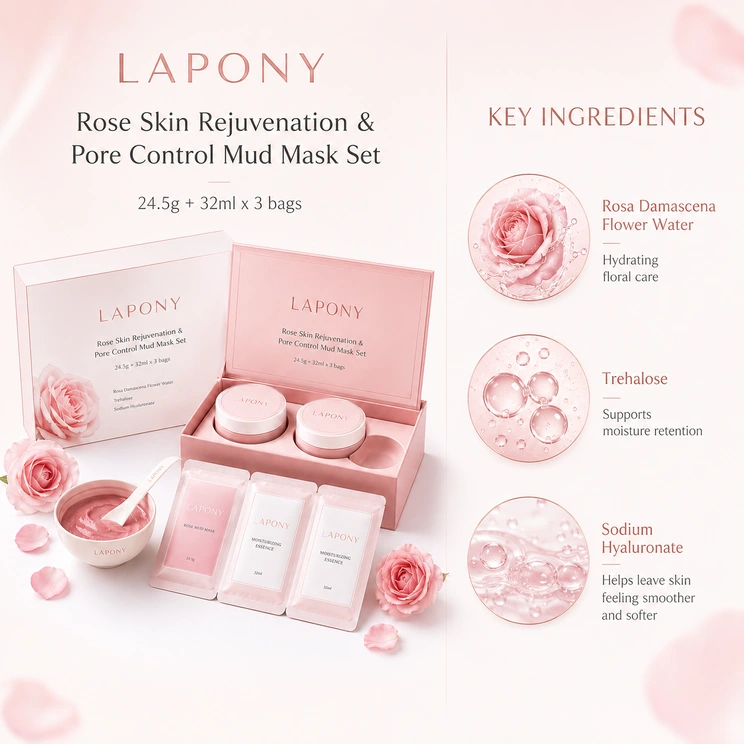 Private Label Rose Mud Mask Set image 2