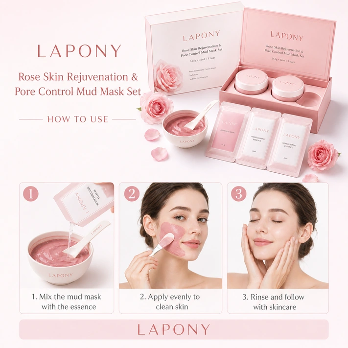 Private Label Rose Mud Mask Set image 4