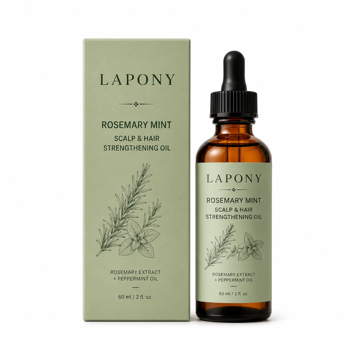 Private Label Rosemary Mint Scalp & Hair Oil