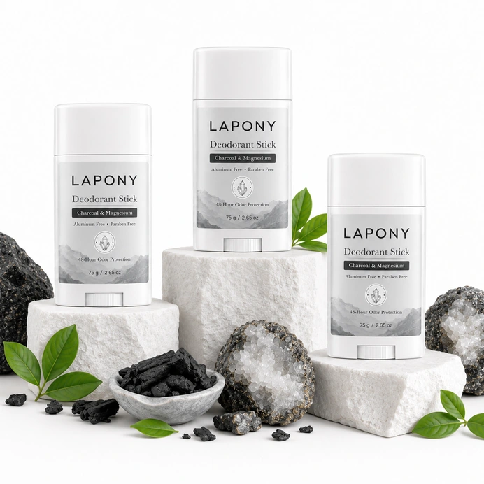 Private Label Charcoal & Magnesium Deodorant Stick image 5
