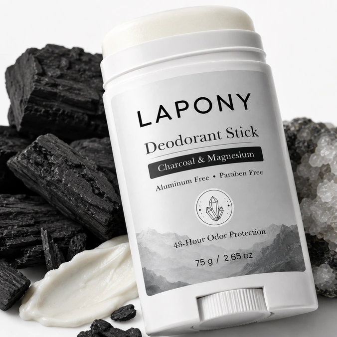 Private Label Charcoal & Magnesium Deodorant Stick image 6