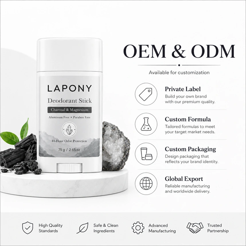 Private Label Charcoal & Magnesium Deodorant Stick image 7