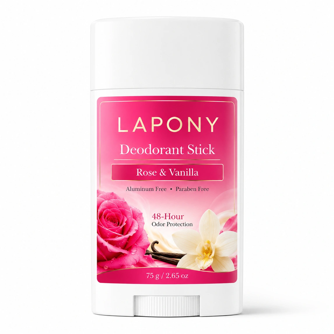 Private Label Rose & Vanilla Deodorant Stick image 2