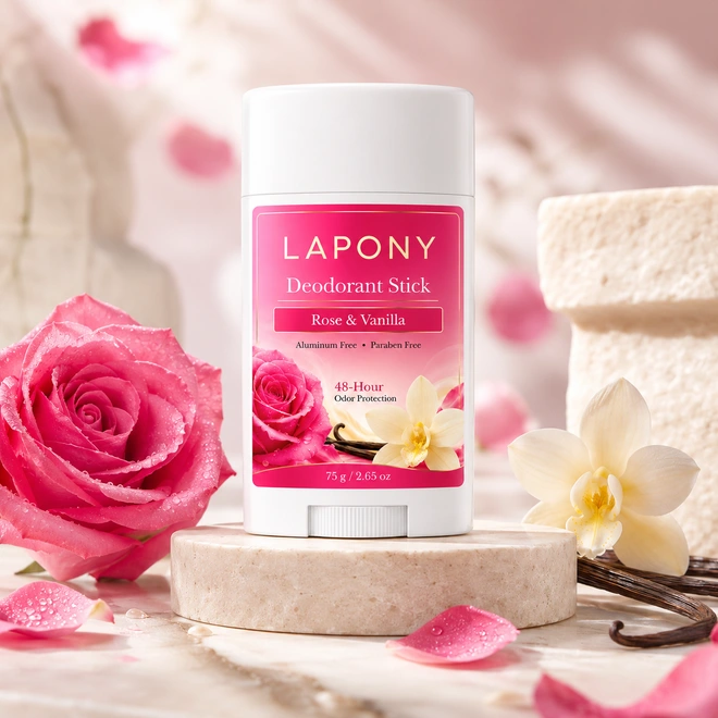 Private Label Rose & Vanilla Deodorant Stick image 3