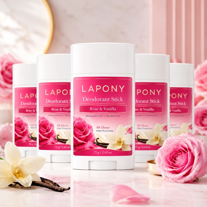 Private Label Rose & Vanilla Deodorant Stick image 4