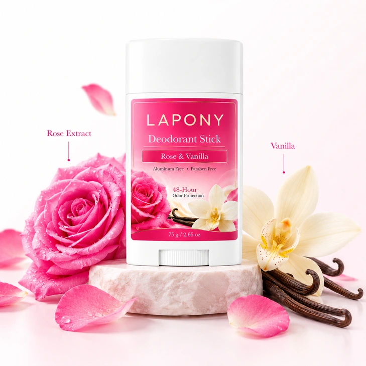 Private Label Rose & Vanilla Deodorant Stick image 5