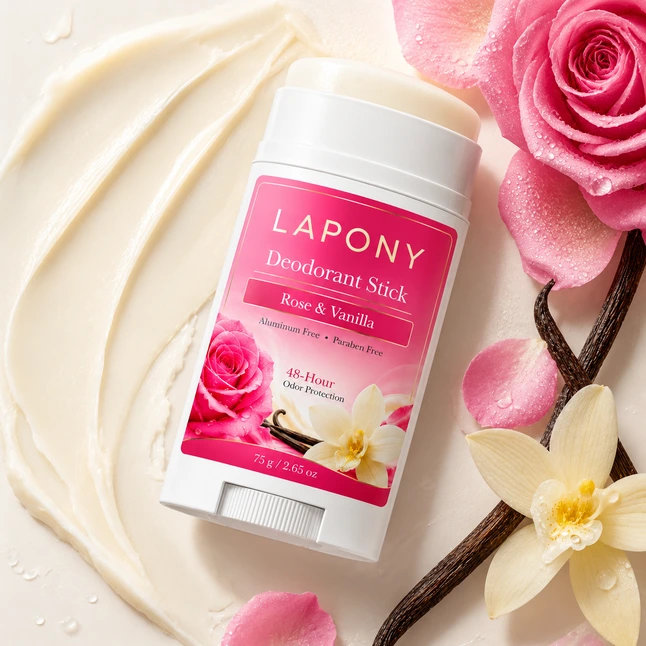 Private Label Rose & Vanilla Deodorant Stick image 6
