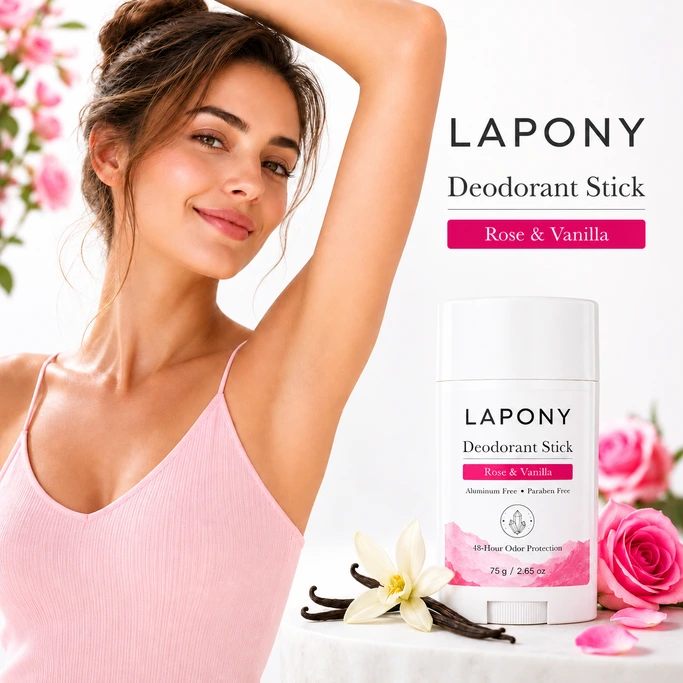 Private Label Rose & Vanilla Deodorant Stick
