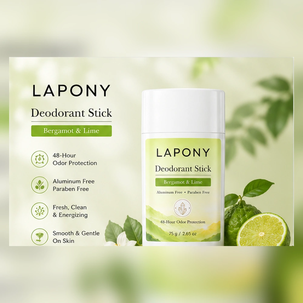 Private Label Bergamot & Lime Deodorant Stick image 3