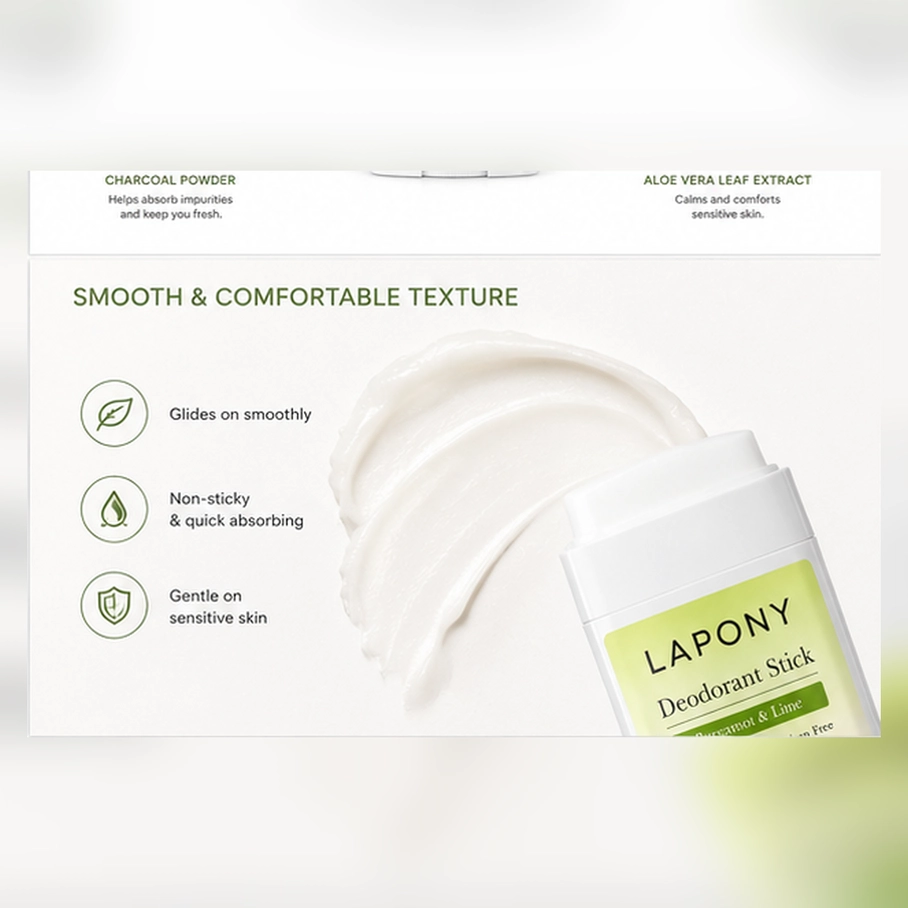 Private Label Bergamot & Lime Deodorant Stick image 6