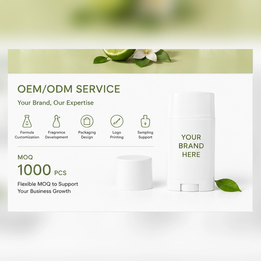 Private Label Bergamot & Lime Deodorant Stick image 7
