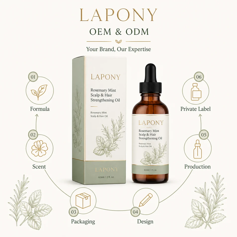 Private Label Rosemary Mint Botanical Scalp & Hair Oil image 6
