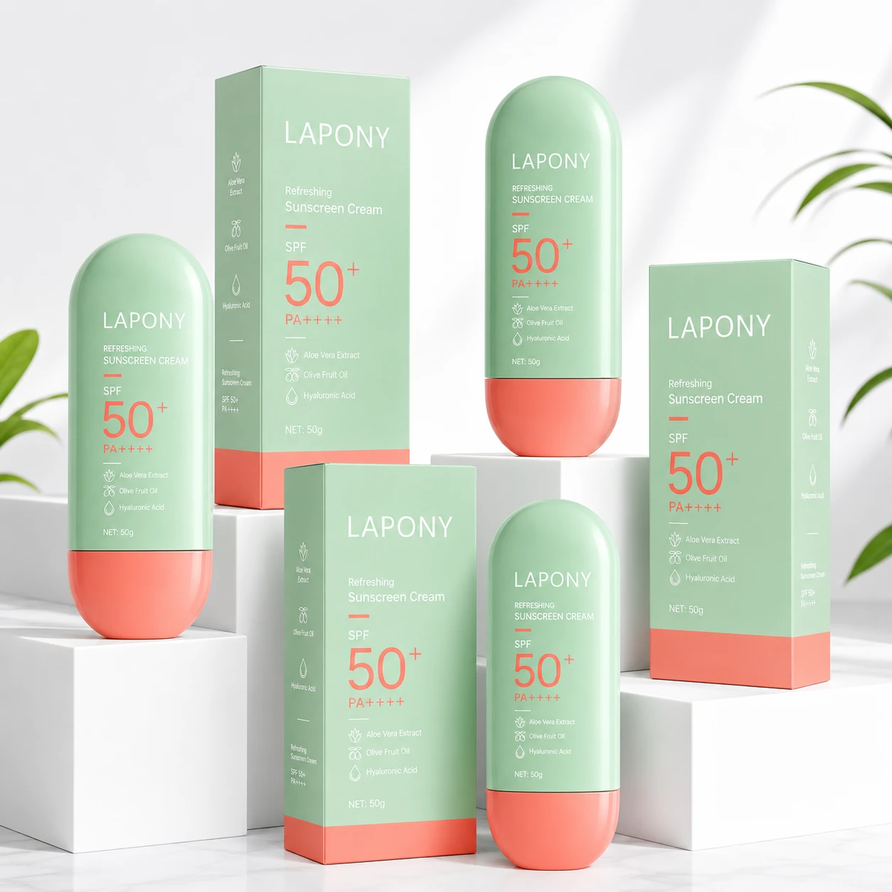 Private Label Refreshing Sunscreen Cream SPF50+ image 3