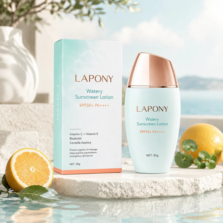 Private Label Vitamin Watery Sunscreen Lotion SPF50+ image 2