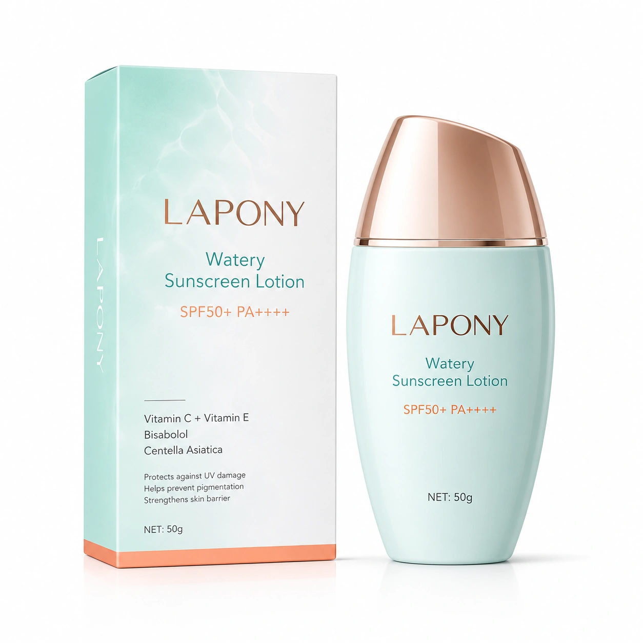 Private Label Vitamin Watery Sunscreen Lotion SPF50+