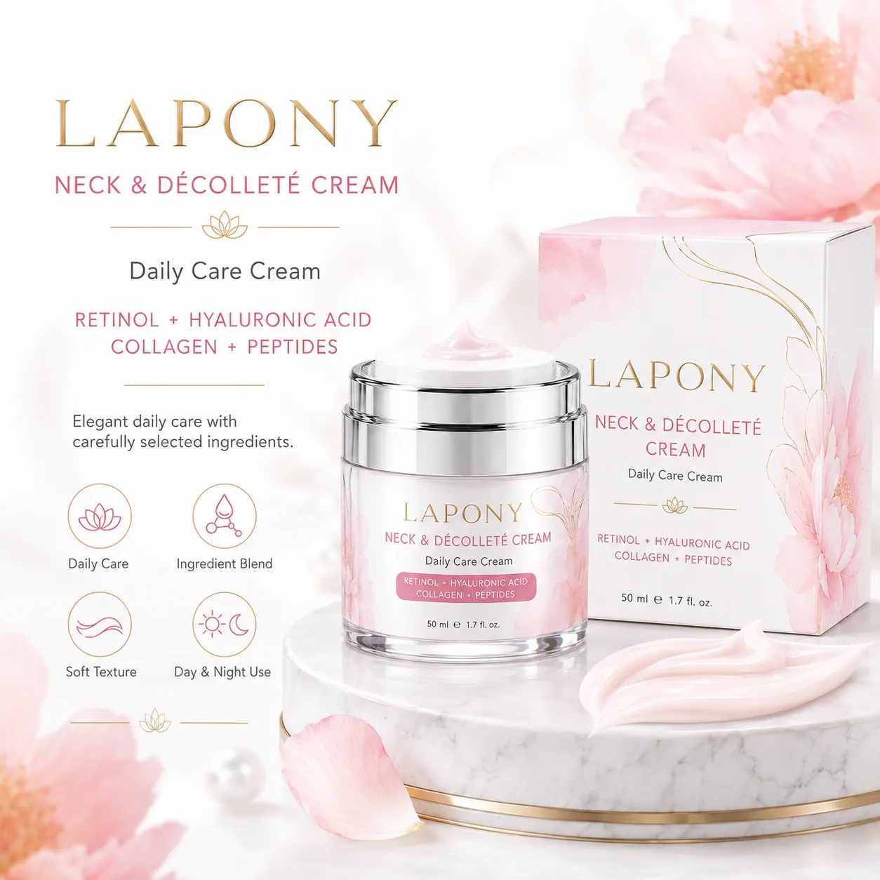 Private Label Retinol Collagen Neck & Décolleté Cream image 5